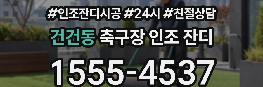 건건동 축구장 인조 잔디