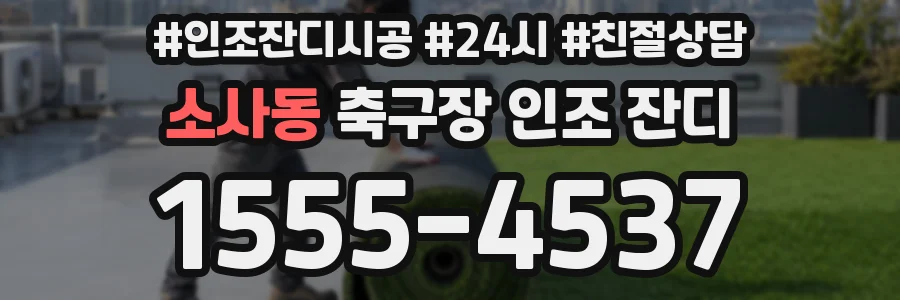 소사동 축구장 인조 잔디