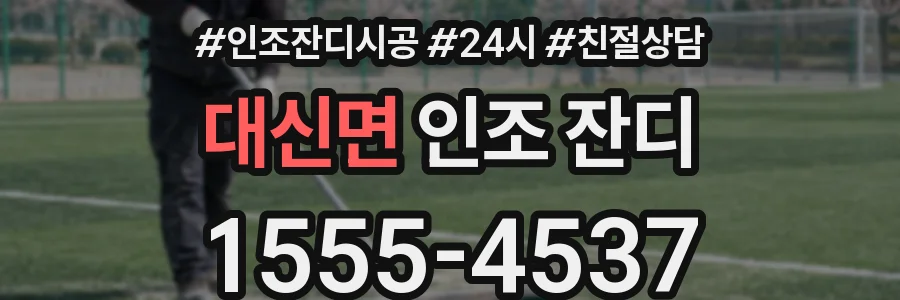 대신면 인조 잔디