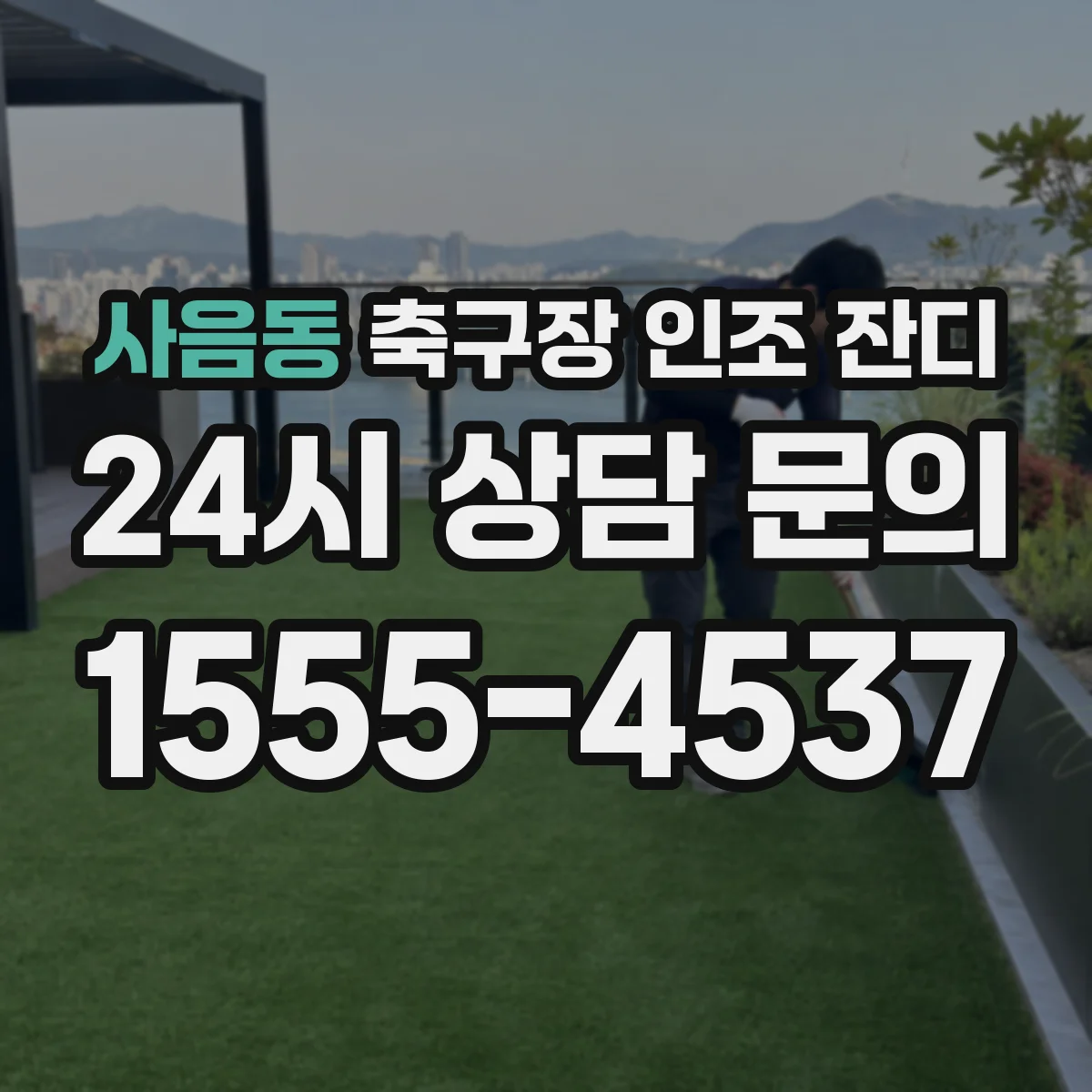 사음동 축구장 인조 잔디
