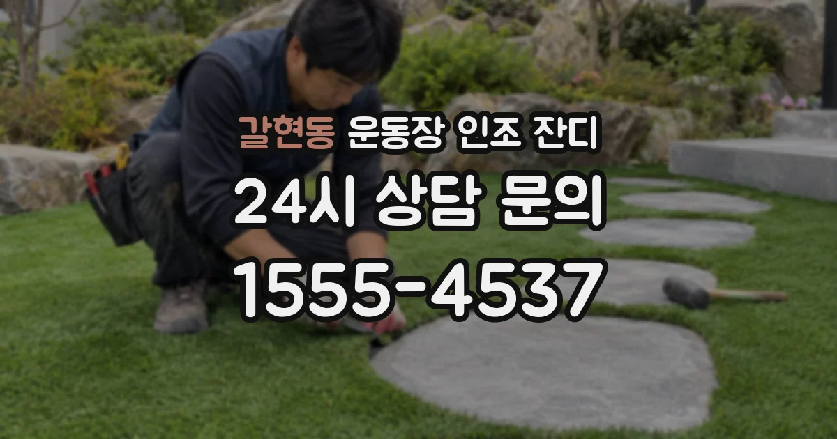 갈현동 운동장 인조 잔디