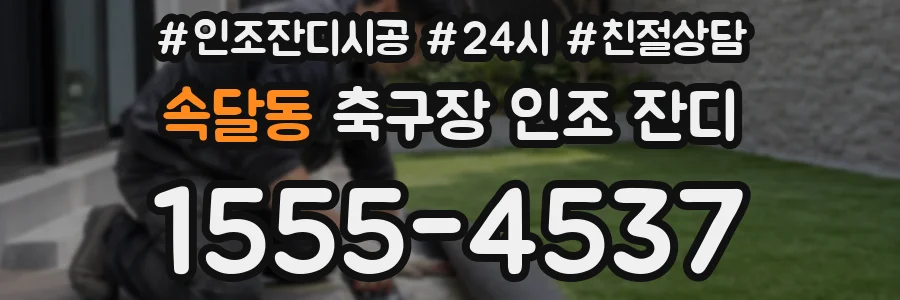 속달동 축구장 인조 잔디