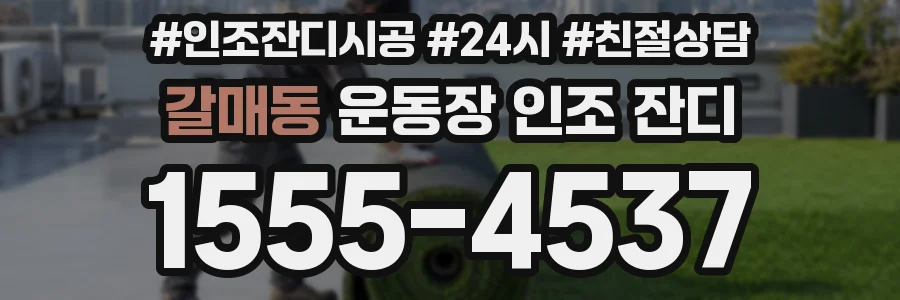 갈매동 운동장 인조 잔디
