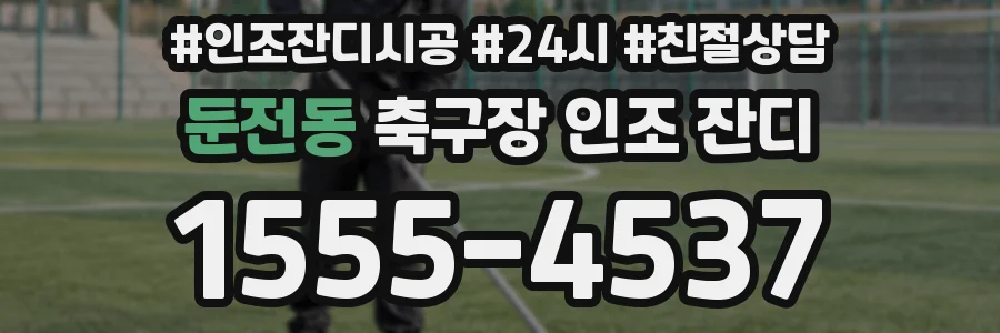 둔전동 축구장 인조 잔디
