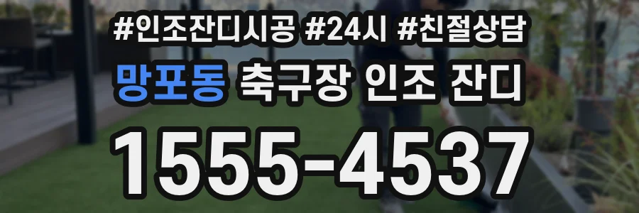 망포동 축구장 인조 잔디