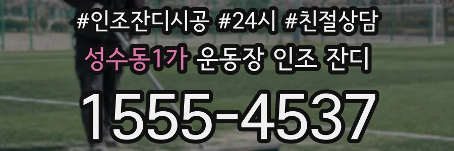 성수동1가 운동장 인조 잔디