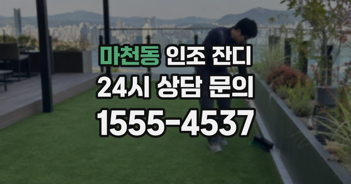 마천동 인조 잔디