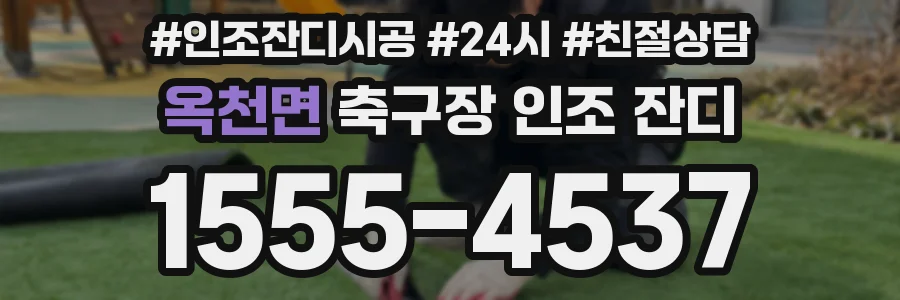 옥천면 축구장 인조 잔디
