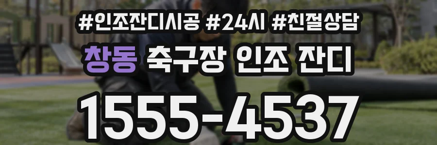 창동 축구장 인조 잔디