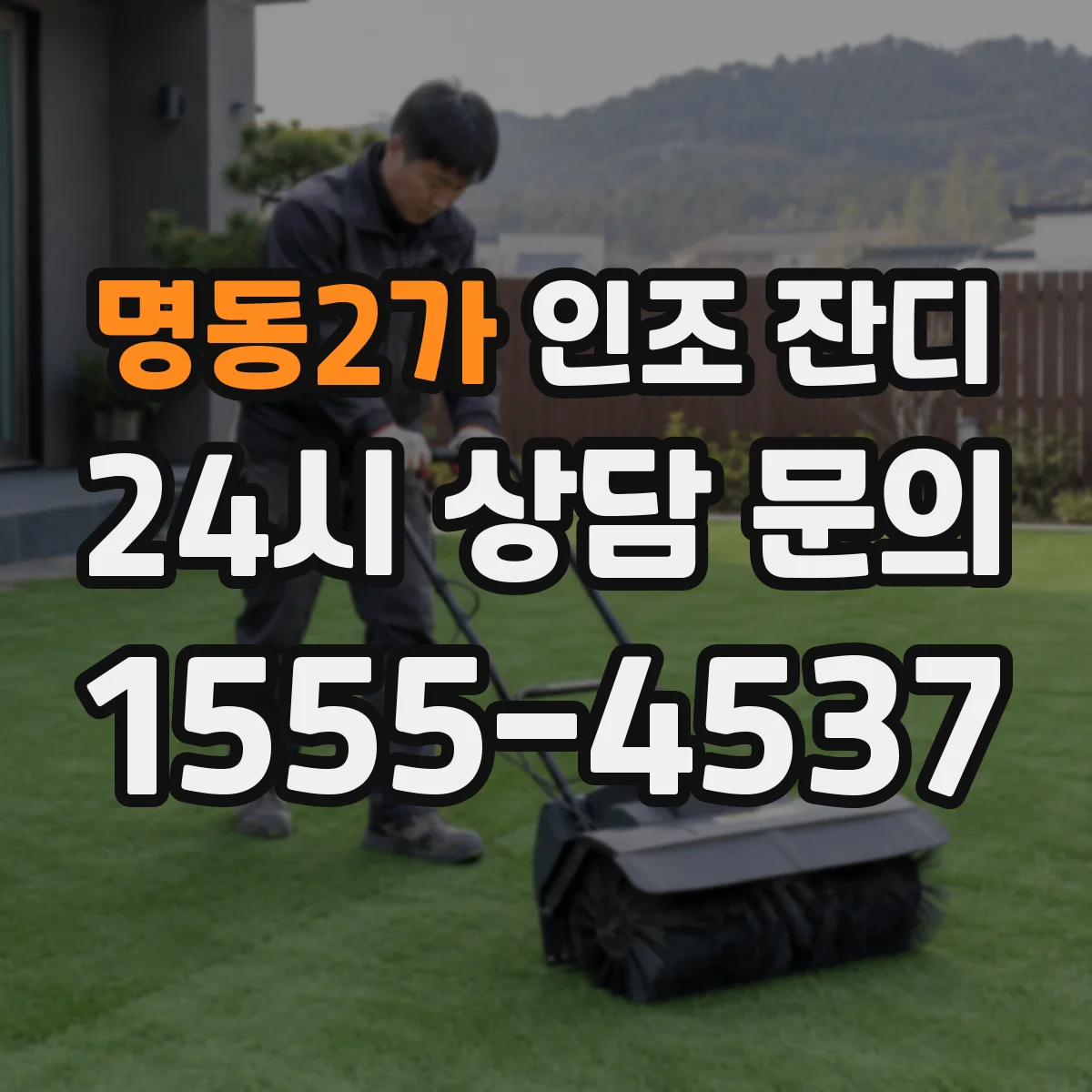 명동2가 인조 잔디