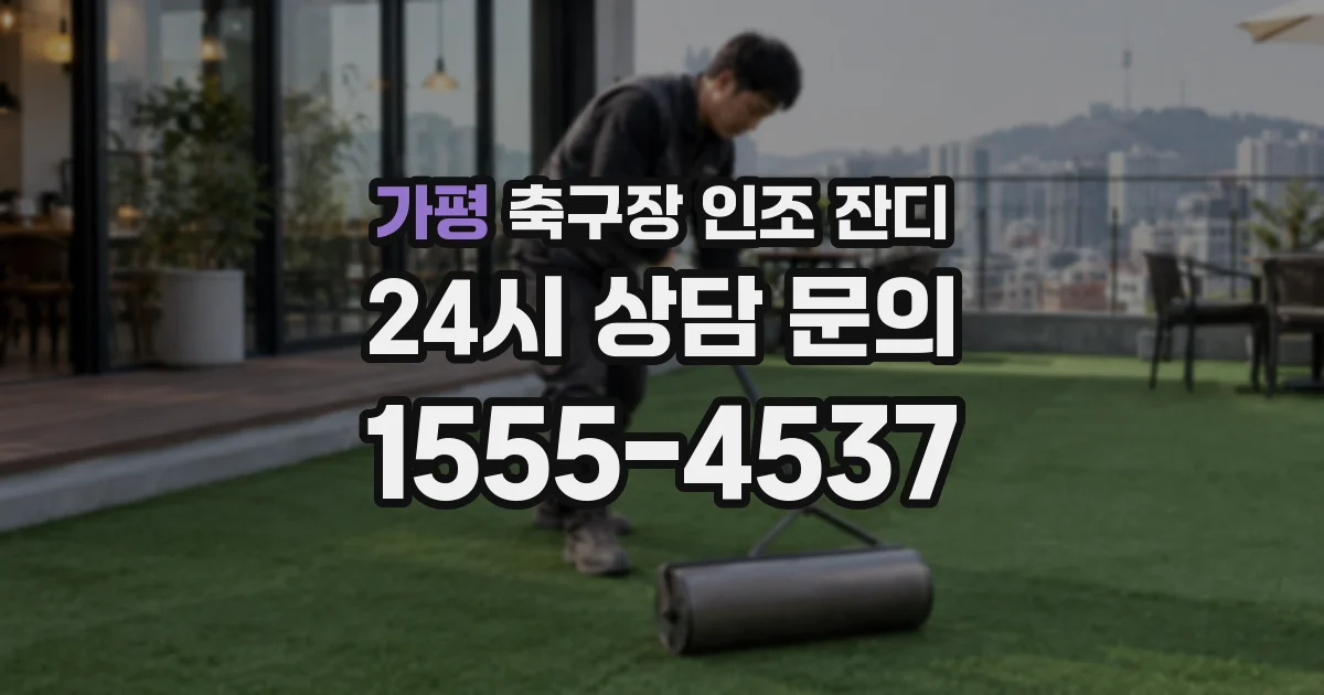 가평 축구장 인조 잔디
