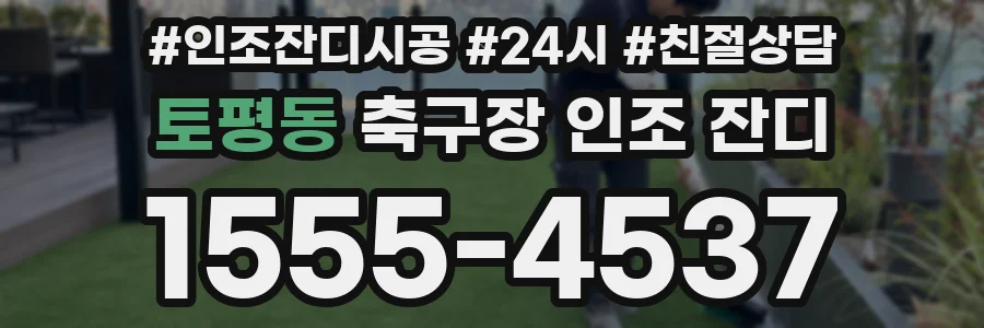 토평동 축구장 인조 잔디