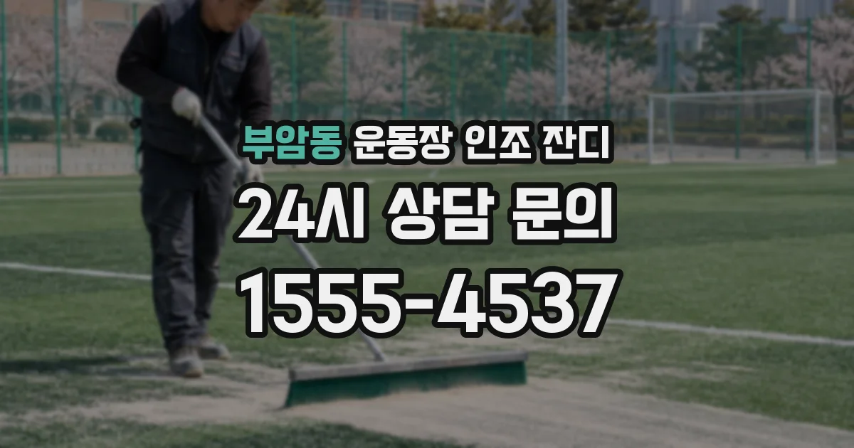 부암동 운동장 인조 잔디