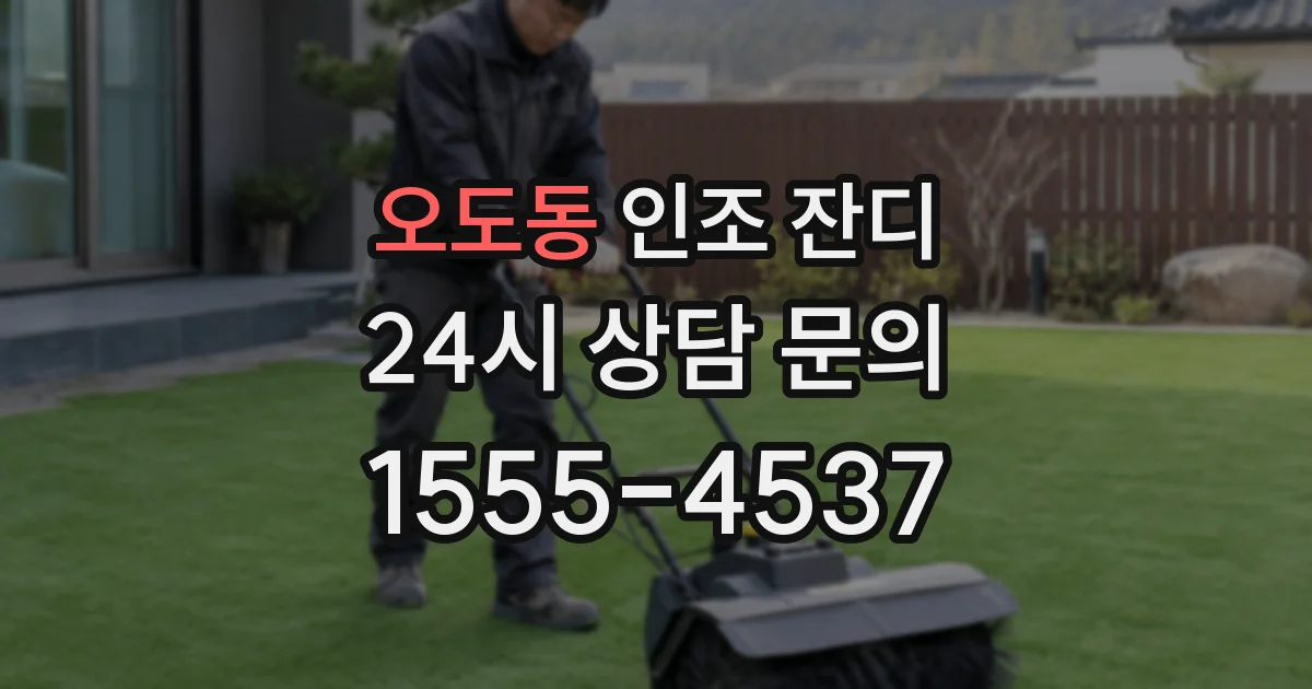 오도동 인조 잔디
