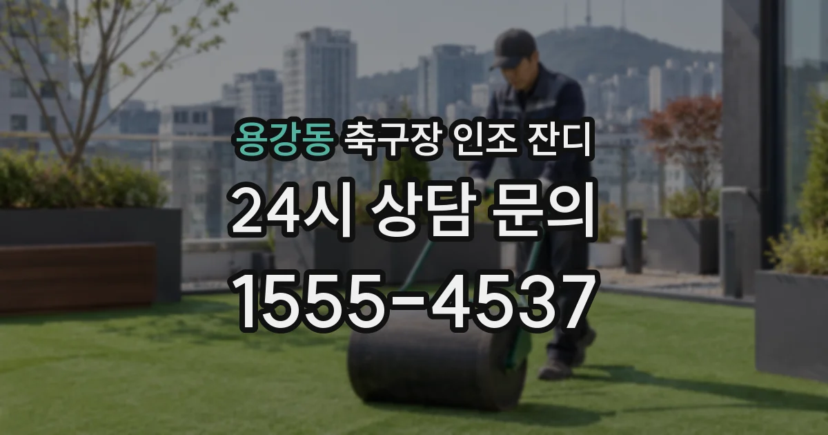 용강동 축구장 인조 잔디