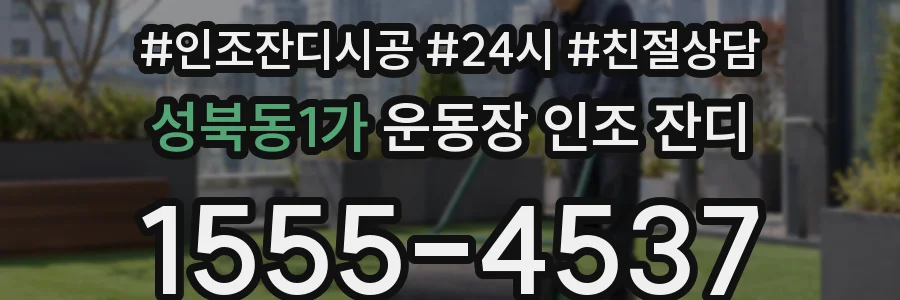 성북동1가 운동장 인조 잔디