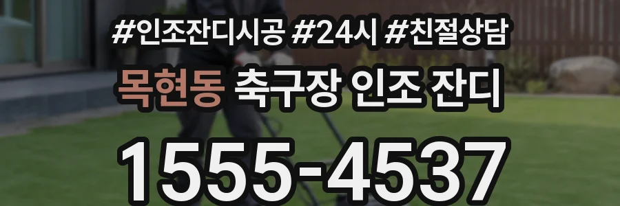 목현동 축구장 인조 잔디