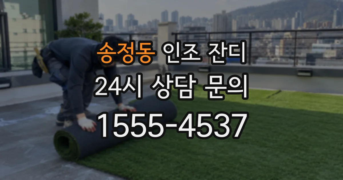 송정동 인조 잔디