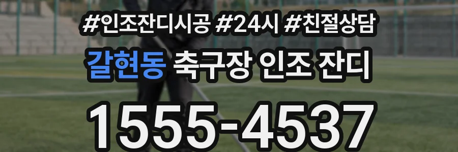 갈현동 축구장 인조 잔디