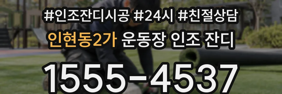 인현동2가 운동장 인조 잔디