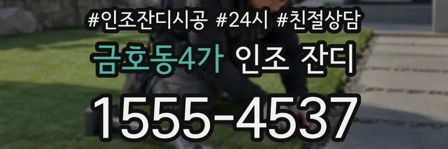 금호동4가 인조 잔디