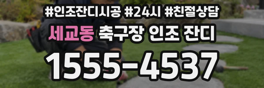 세교동 축구장 인조 잔디