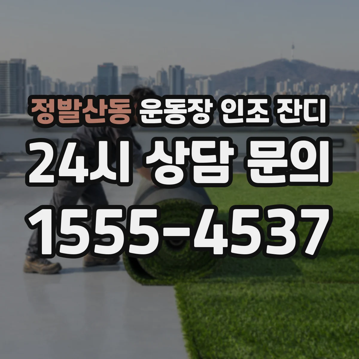 정발산동 운동장 인조 잔디