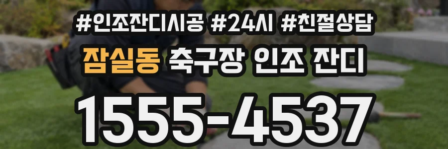 잠실동 축구장 인조 잔디