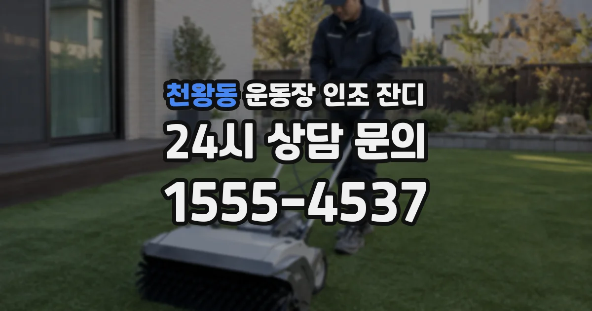 천왕동 운동장 인조 잔디