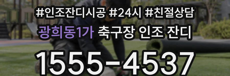 광희동1가 축구장 인조 잔디