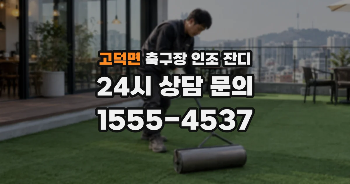고덕면 축구장 인조 잔디