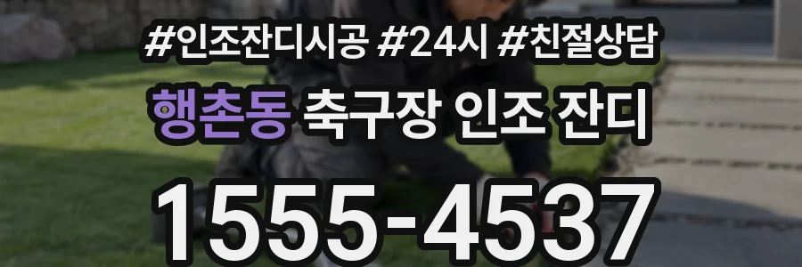 행촌동 축구장 인조 잔디