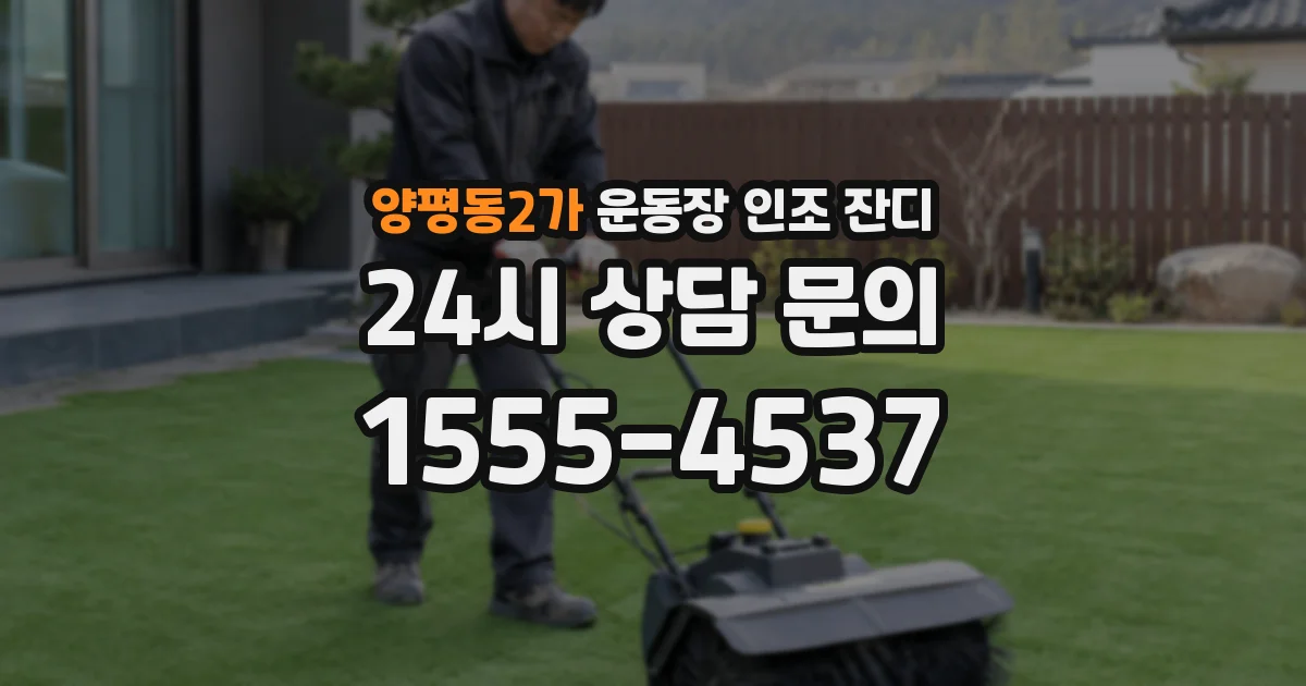 양평동2가 운동장 인조 잔디