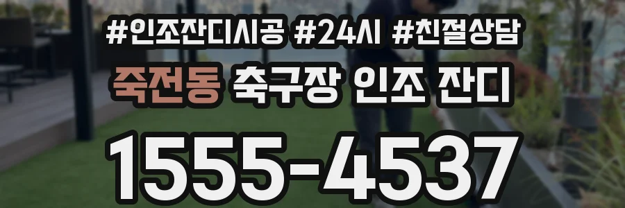 죽전동 축구장 인조 잔디