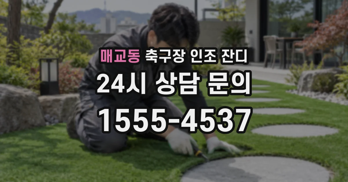 매교동 축구장 인조 잔디