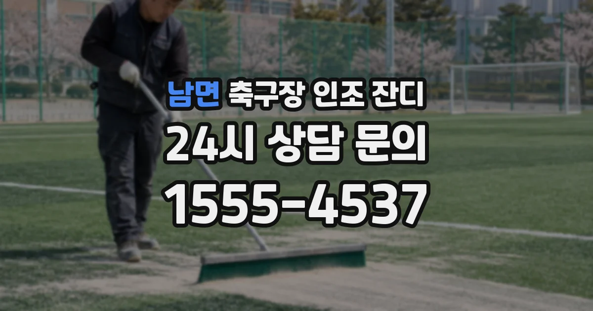 남면 축구장 인조 잔디