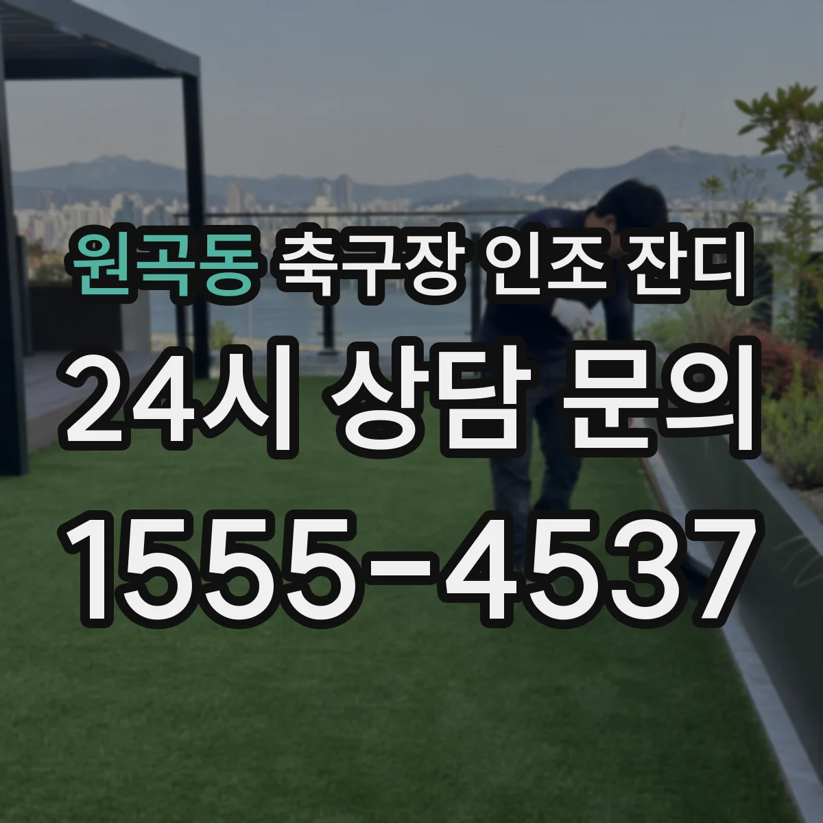 원곡동 축구장 인조 잔디