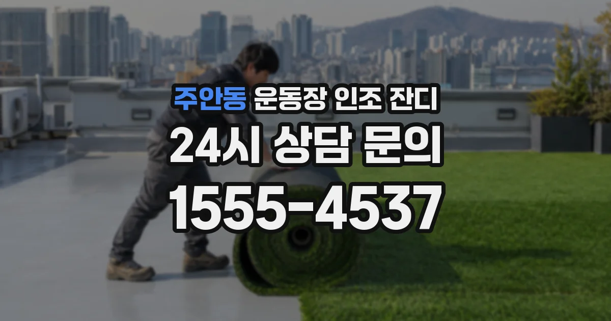 주안동 운동장 인조 잔디