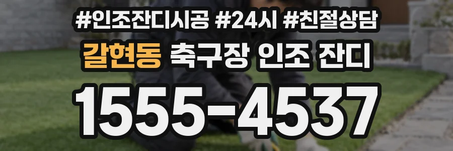 갈현동 축구장 인조 잔디