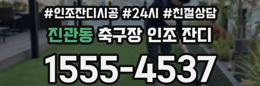 진관동 축구장 인조 잔디