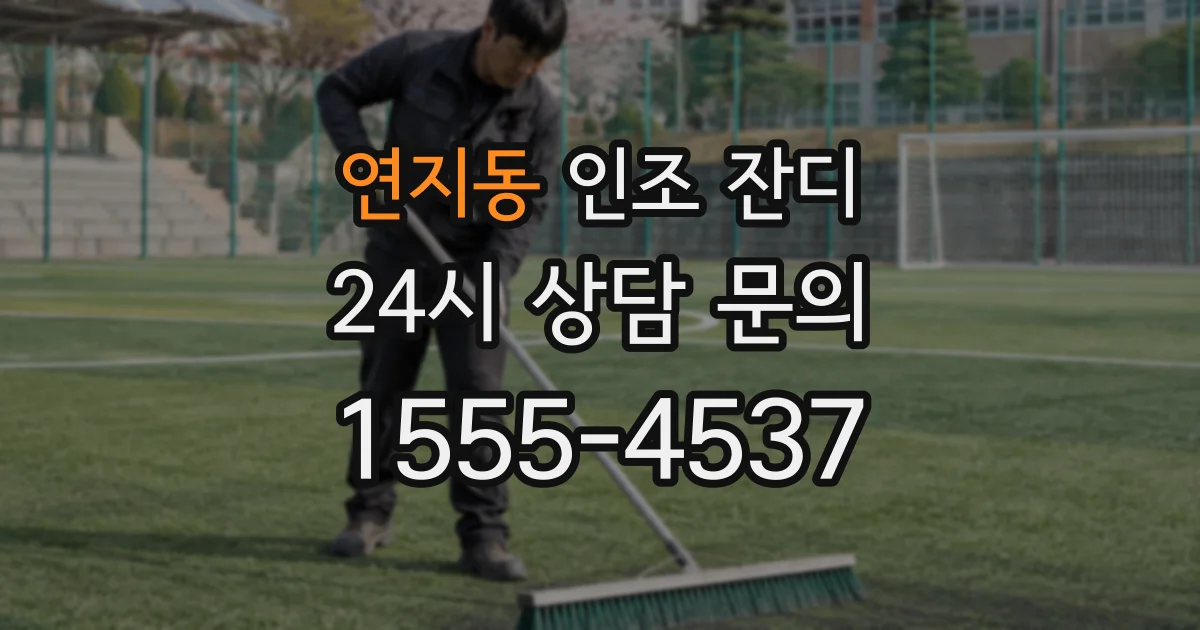 연지동 인조 잔디