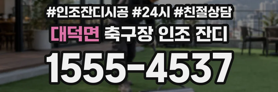 대덕면 축구장 인조 잔디