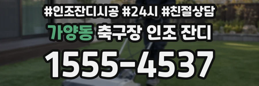 가양동 축구장 인조 잔디