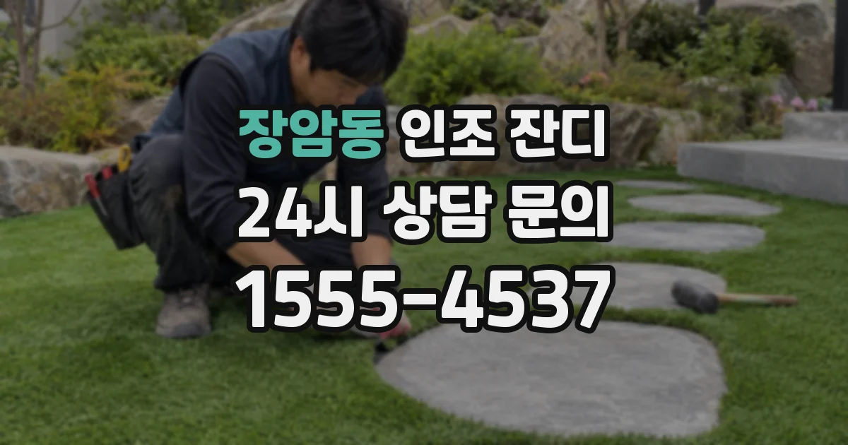 장암동 인조 잔디