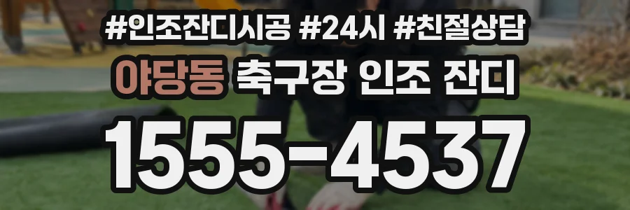 야당동 축구장 인조 잔디