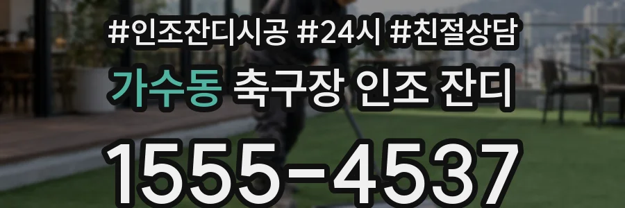 가수동 축구장 인조 잔디