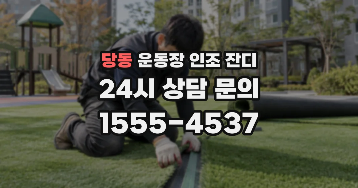 당동 운동장 인조 잔디