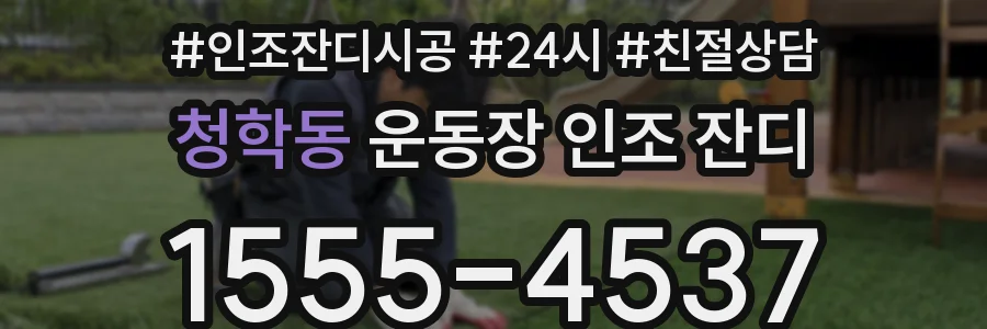 청학동 운동장 인조 잔디