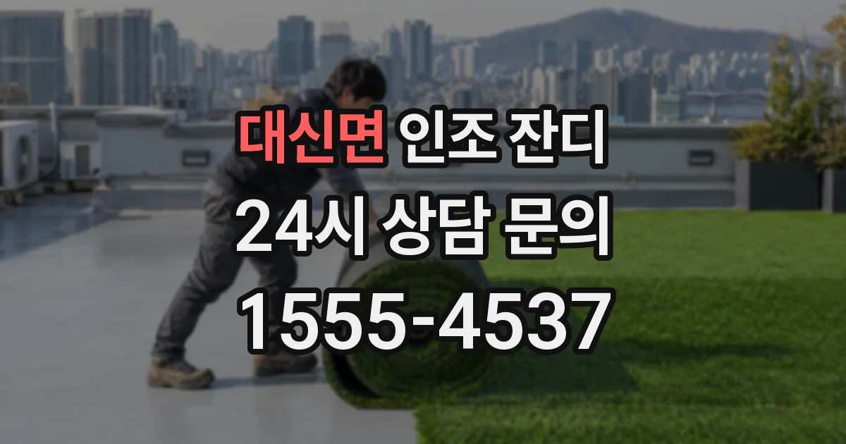 대신면 인조 잔디