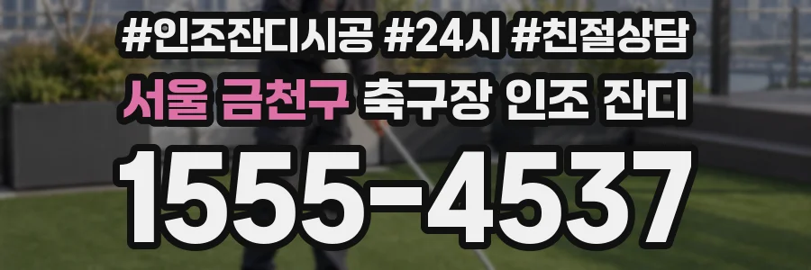 서울 금천구 축구장 인조 잔디